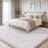 Shag Rug Soft Fluffy Cream White Indoor Area Rug for Living Room Bedroom Nursery Kids Room-835077178-805677179