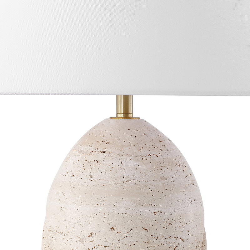 Lampe de table en travertin Kountz