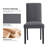 Set of 2 Modern Soft Linen Fabric Thickened Upholstered Dining Chair-1823690949