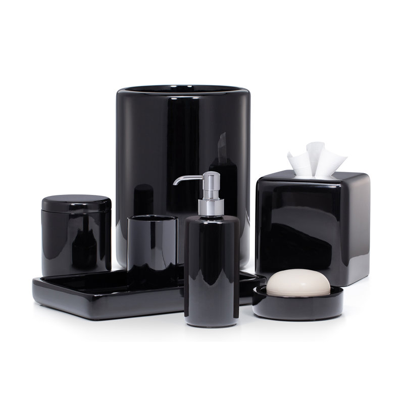 Domus Black Gloss Bathroom Tray