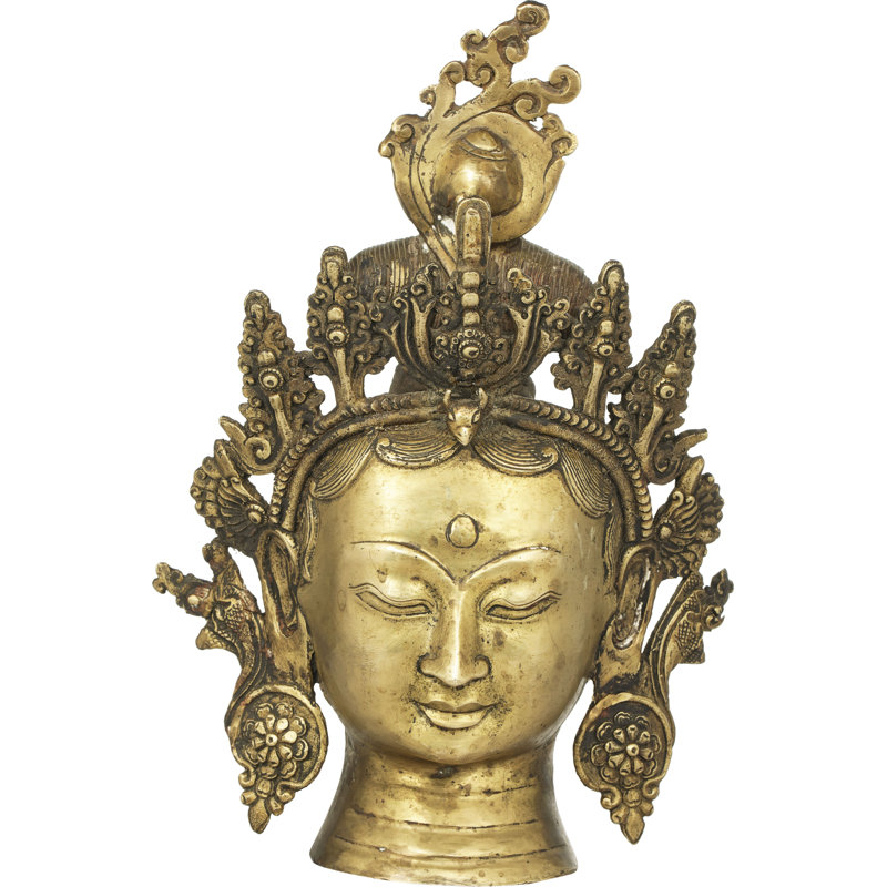 Statue tête de déesse bouddhiste tibétaine Tara