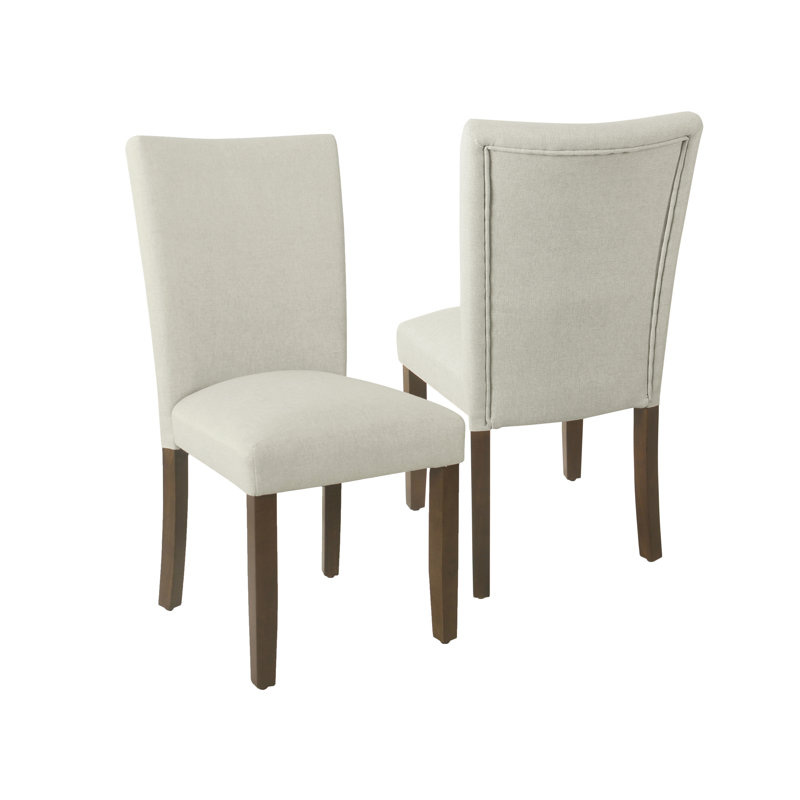 Chaise parsons rembourrée Allyson, Gris doux tissé