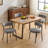 Upholstered Sherpa Modern Boucle Counter Dining Chair with Curved Back and Black Metal Frame-1523301840