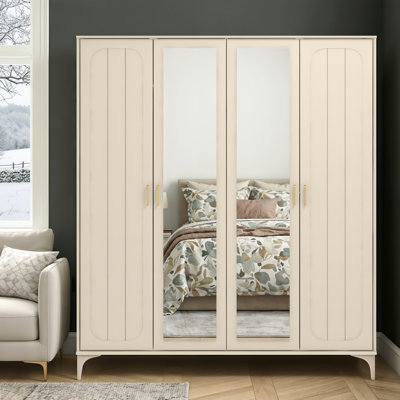 Harrington 4 Door Wardrobe with Mirror 