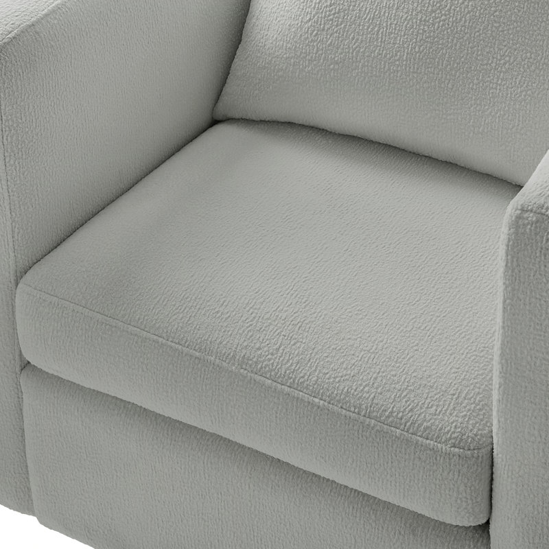 Fauteuil demi-tonneau Sutton, Gris clair
