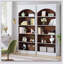 Bibliothèque bibliothèque à 5 niveaux pour le salon, le bureau et la chambre à coucher avec tablettes spacieuses et design élégant