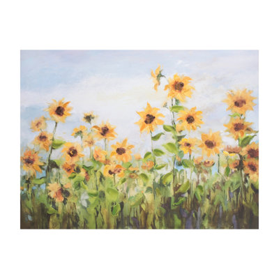 Art mural toile de tournesol