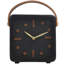 Horloge de table analogique à quartz en métal noir-87637355