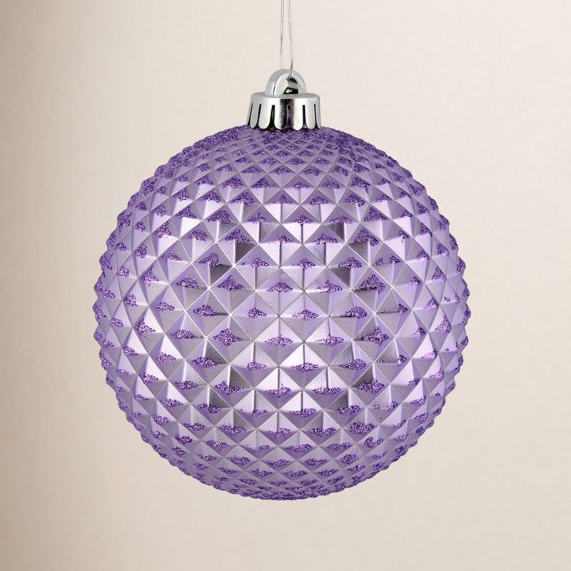Ornement boule Durian Glitter, Lavande
