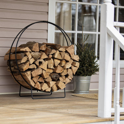Abdull 24'' W Metal Log Rack