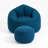 Modern Bean Bag Sofa with Footrest, Accent Sofa-1288847030