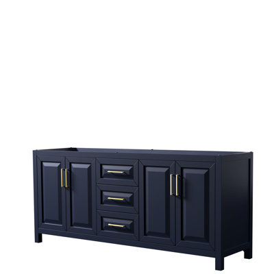 Base de salle de bain double 79 po uniquement meuble-lavabo Daria