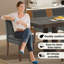 Chaises de cuisine modernes de 34,8 po de hauteur, chaises de salle à manger rembourrées, chaises Parsons avec pieds en acier stables, chaises de conférence à dossier solide (2 chaises)-2143297902-2143297900
