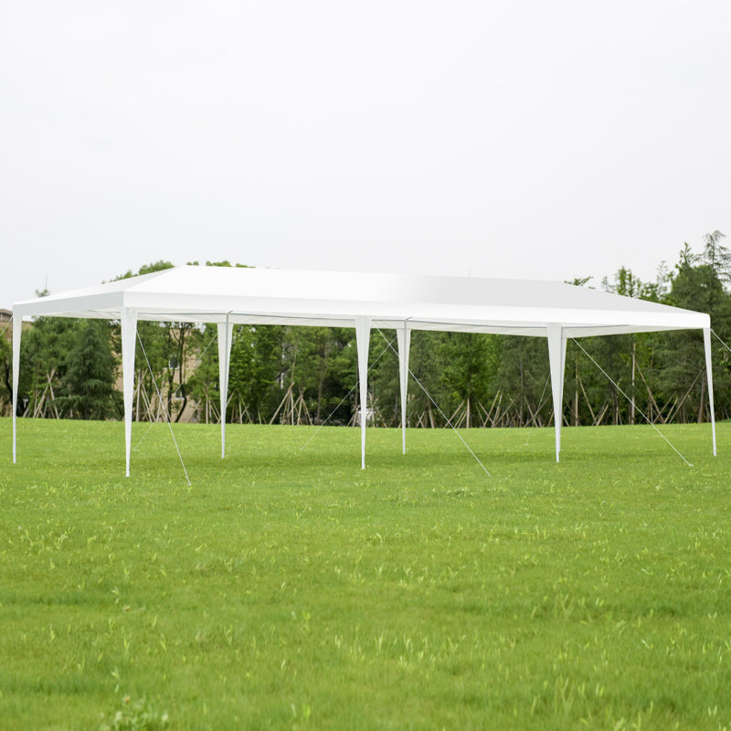 White 10'x30' Outdoor Wedding Party Canopy Tent with Removable Sidewalls