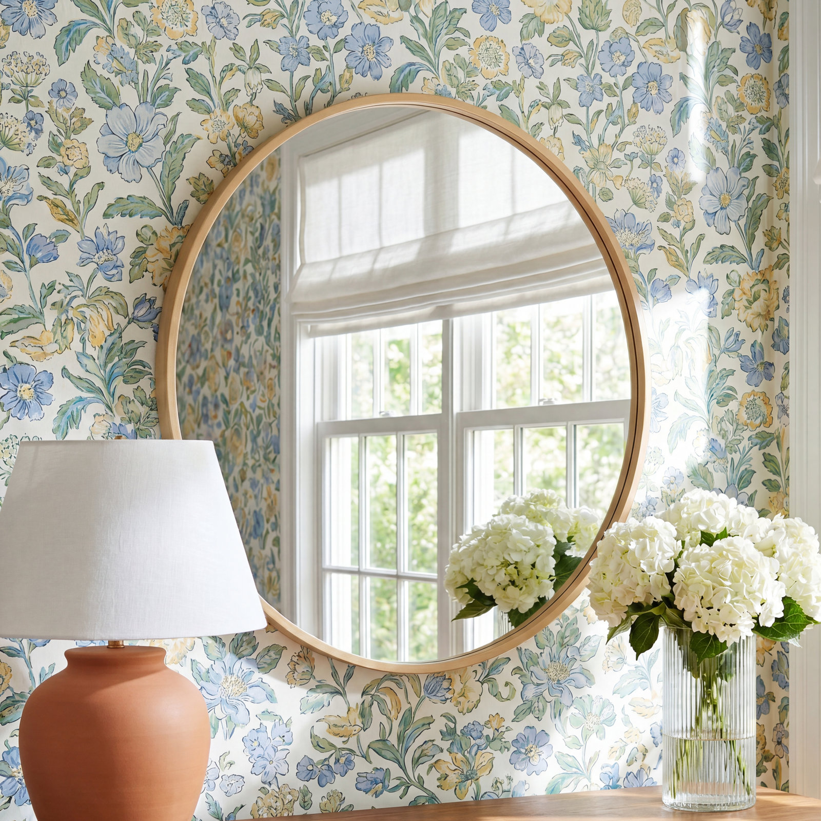 Sabine Accent Mirror, 36" x 36", Brass