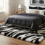 Tapis à motif imprimé animal noir Dondre-64359918