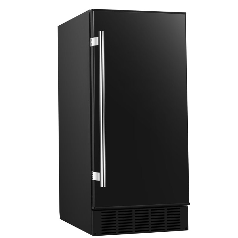 Machine à glaçons intégrée 15 "25 lb., Noir