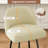 Bar Stools Set of 2 - 26" Leather Upholstered Kitchen Island Stools with Back & Metal Footrest, Modern Counter Height Chairs for Home Bar & Dining, White-1415629496