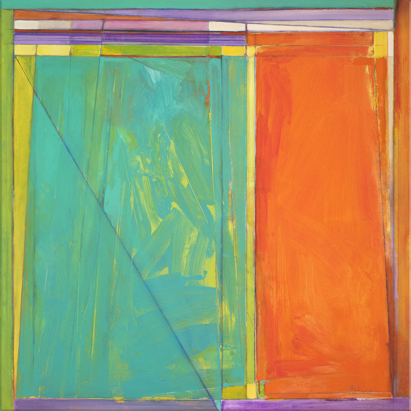 «Out of Square» par Lawrence Behunek - peinture sur toile tendue