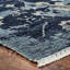 Timeless Fusion Hand Knotted Wool Floral Area Rug in Blue-715996655