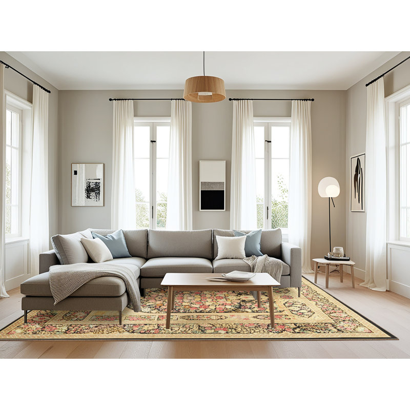 Tapis oriental ivoire, Rectangle 8 pi x 12 pi