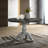 Iris Weathered White Wood 5-Piece Dining Set