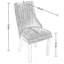 Chaises de salle à manger rembourrées en bois massif American Traditional-1950333208-1950333212
