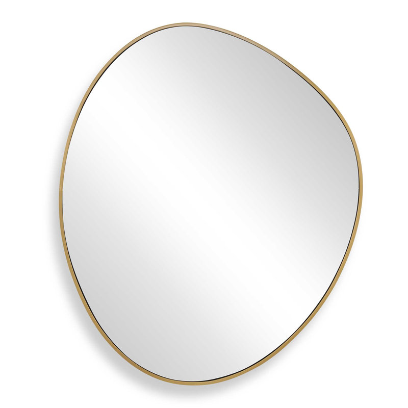  Distort Antique Brass Mirror