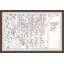 «Block Line Map of Chicago», impression encadrée-2052113854