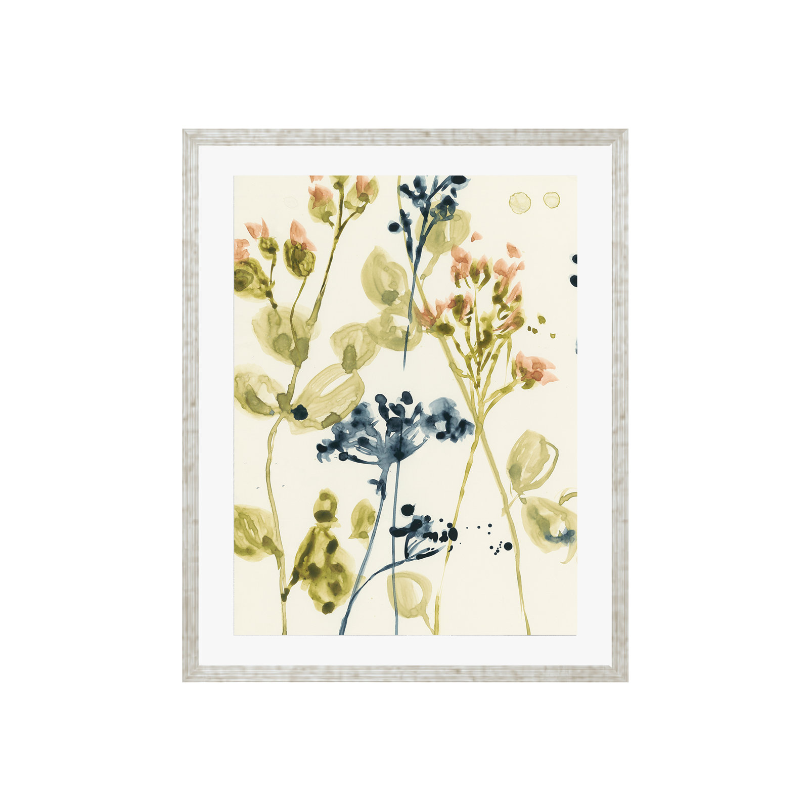 Blush Buds II by Jennifer Goldberger, 20"H x 20"W, Natural