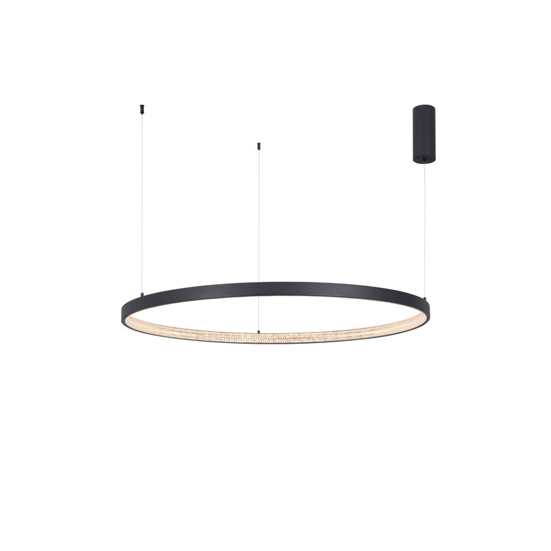 1 - Light Black LED Unique/Statement Pendant, 120cm H x 110cm W x 110cm D