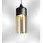 Roderick 1-Light Amber Black Cylinder Pendant