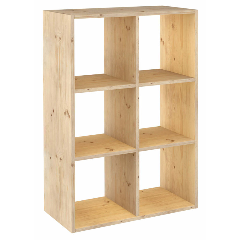 Aylsham 105.4 cm H x 70.8 cm W Solid Wood Cube Bookcase
