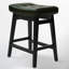Tabourets de bar 24 po en bois massif de couleur verte, idéaux pour les îlots de cuisine et les comptoirs-1250697717