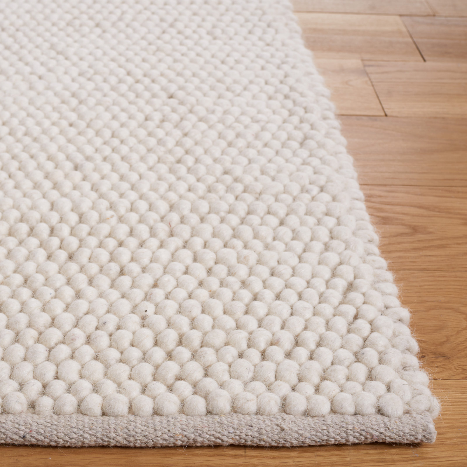 Sitte Ivory Hand-Woven Rug, Square 6'