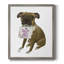 «Love and Boxer», toile encadrée de qualité supérieure - prête à être accrochée-591339826-591339828