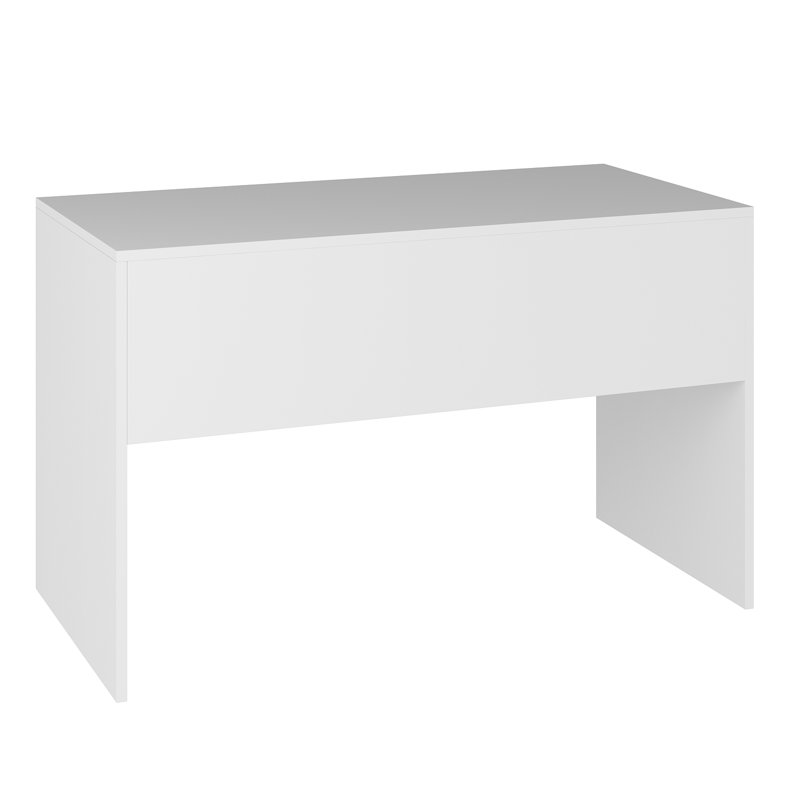 Aadrit 120Cm W Rectangle Writing Desk, White