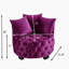 Chaise d'appoint contemporaine rembourrée et capitonnée-503644400