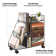 Sleek Compact Iron Storage Cart - Rolling Under-Desk Bookshelf With Easy Assembly And Painted Finish For Home & Office