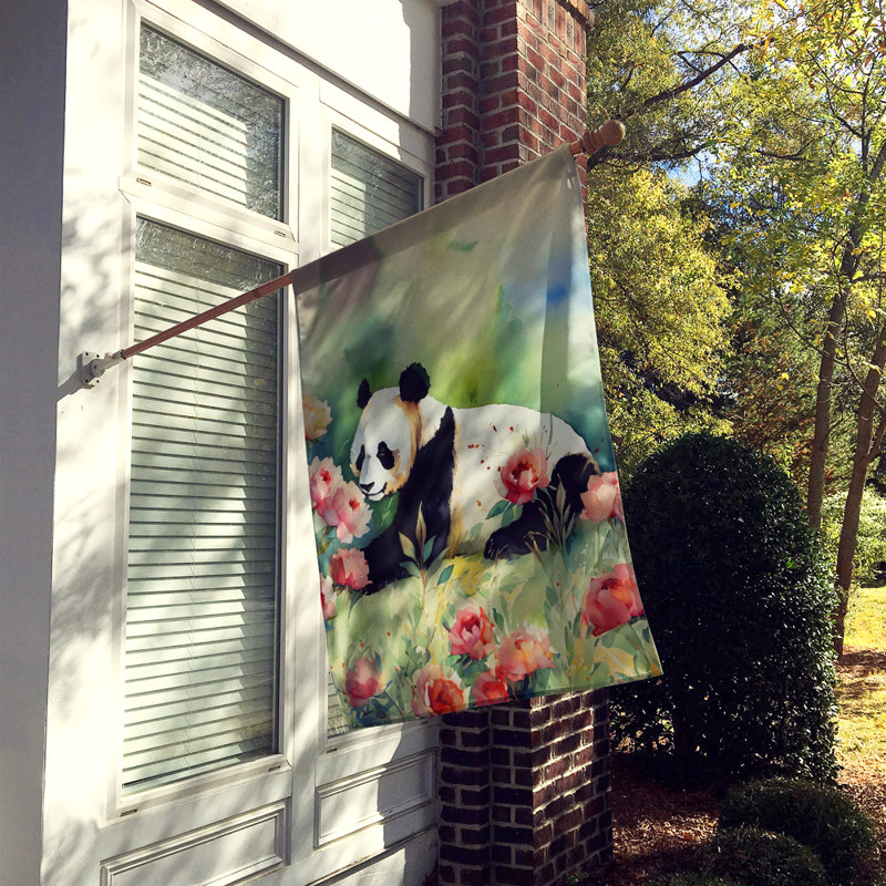 Drapeau de maison de panda