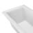 Dreamline Accessible Living Prism 60 x 32 AcrylX Drop-in Universal Drain Bathtub in White