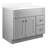 Brookings 36 Inch Bathroom Vanity, Shaker, Solid Wood, Fully Assembled, Sherwin Williams® Gray – Design House, 215749-98554963