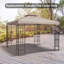 Auvent de remplacement en plastique beige Outsunny