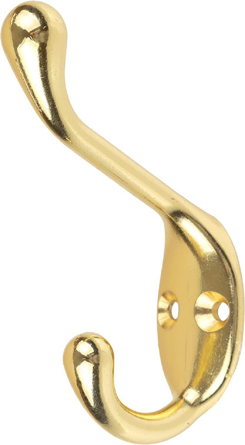 Heavy Duty Brass Plated Hat and Coat Hook