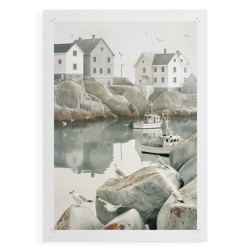 Fisherman's Way V -Canvas Print Only - NOT FRAMED, 18" H x 12" W