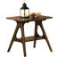 Mid-Century Modern End Table With Shelf - Brown Color Theme Rectangular Wood Functional And Attractive Home Furnishing