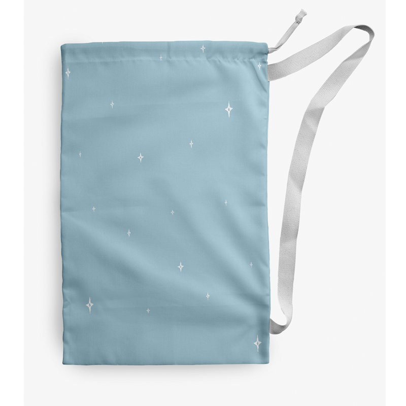 Fabric Laundry Bag with Handles, Medium (36" H x 28" W), Blue