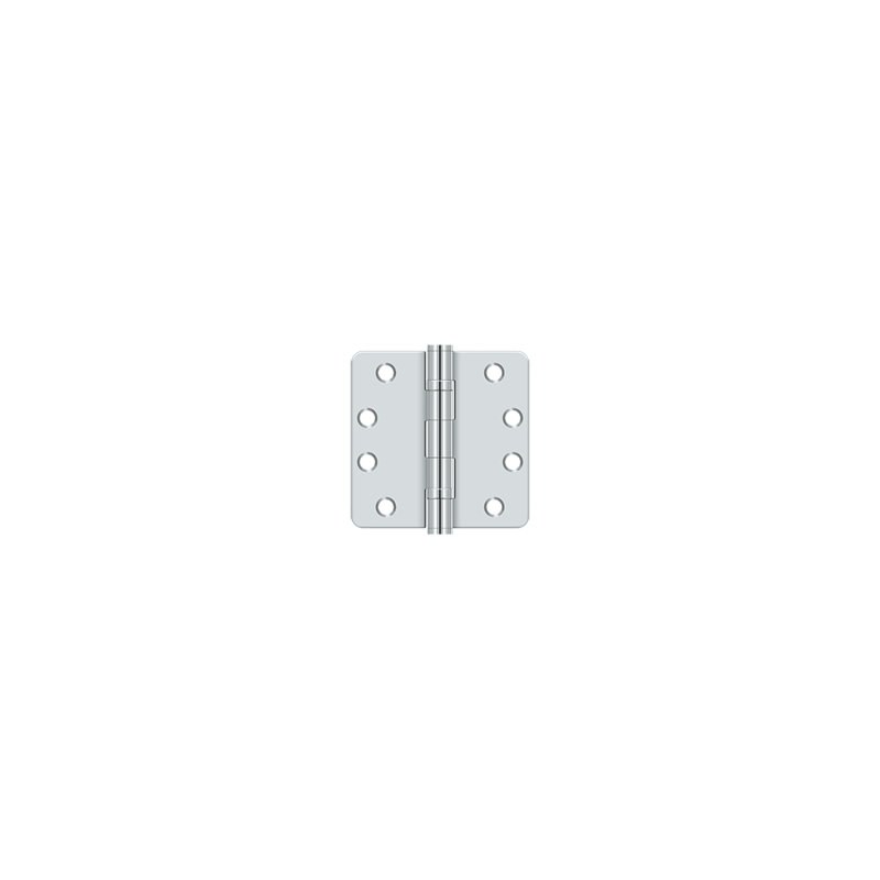 102'' x 102'' Steel Butt Bearing Hinge, Polished Chrome