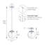 Luminaire suspendu sphère 1 lumière Vazken-1060858033