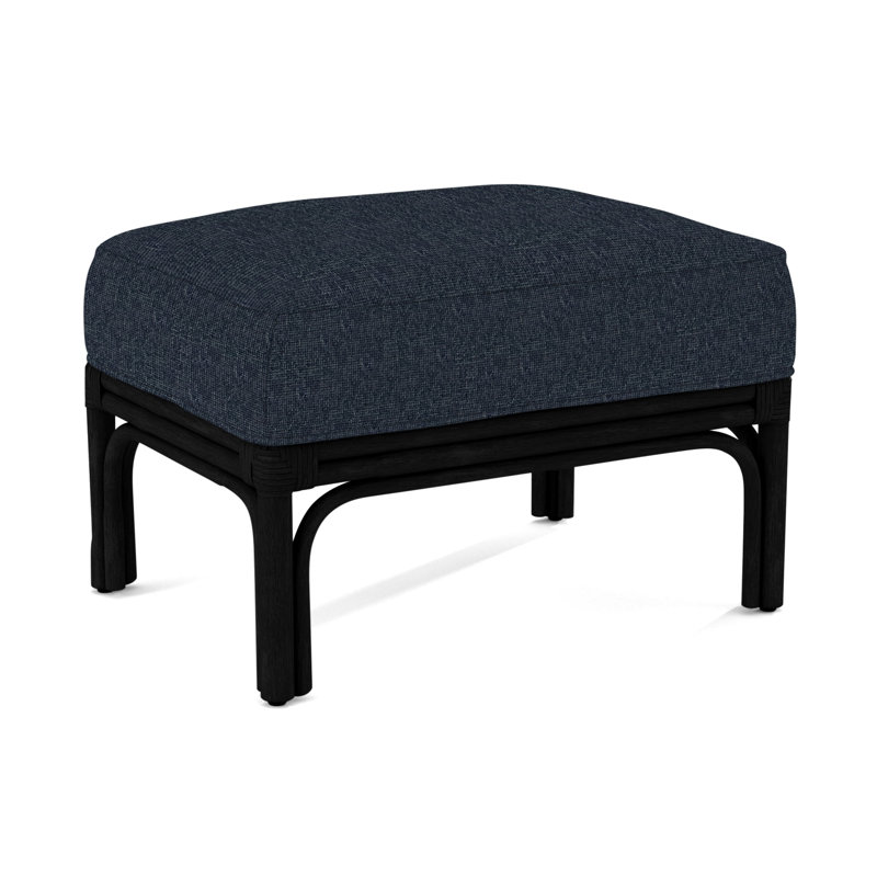 Boca Ottoman, Brown Geometric, 0456-33, Black